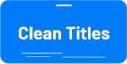 Blue image with Clean Titles text