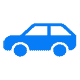 A Blue icon with a car