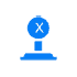 A Blue icon with a X on gearshift